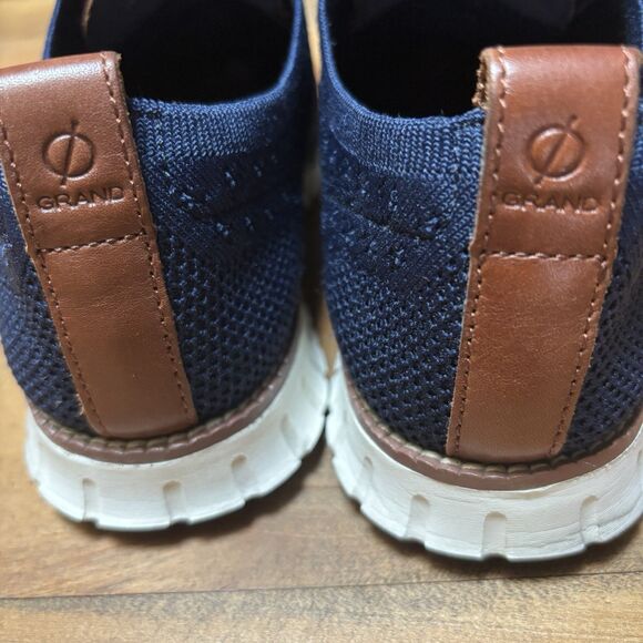 Cole Haan Original ZeroGrand Stitchlite Wingtip Oxford Navy Shoes Men's 8 M - Picture 6 of 11